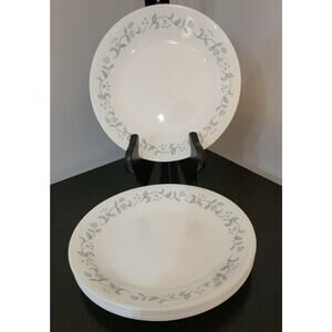 Corelle Country Cottage (Set of 6) Bread Plates 6 5/8" White Green/Blue Hearts